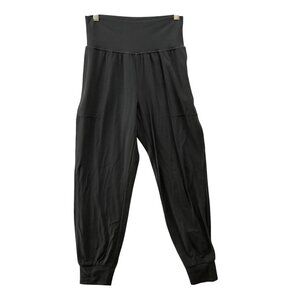 Athleta Salutation Jogger Pants Womens S Black Powervita High Rise Active Yoga